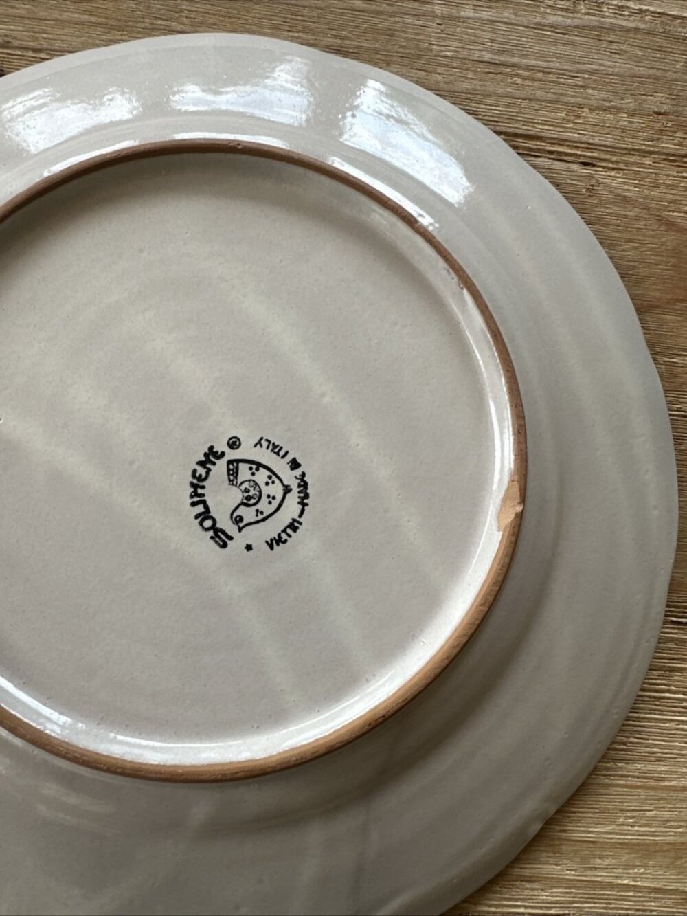 Vietri CAPRI Solimene Sailboats & Anchors Nautical 11.5" Dinner Plate Italy - Picture 8 of 10